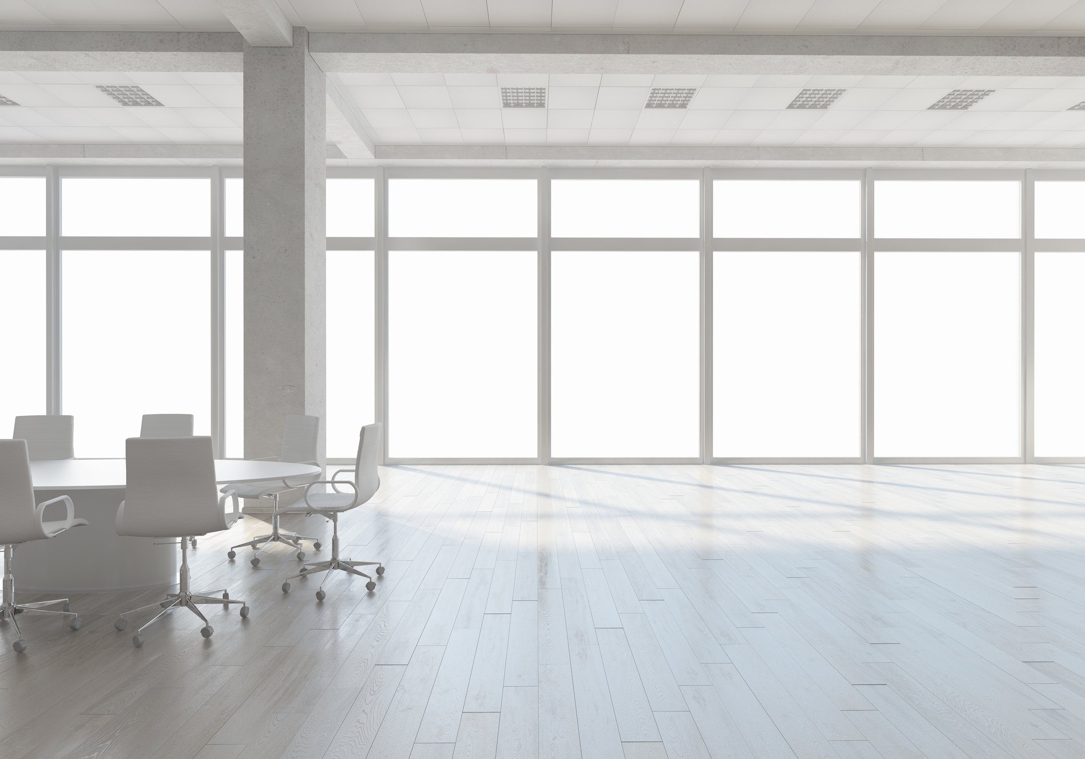 White Office Interior